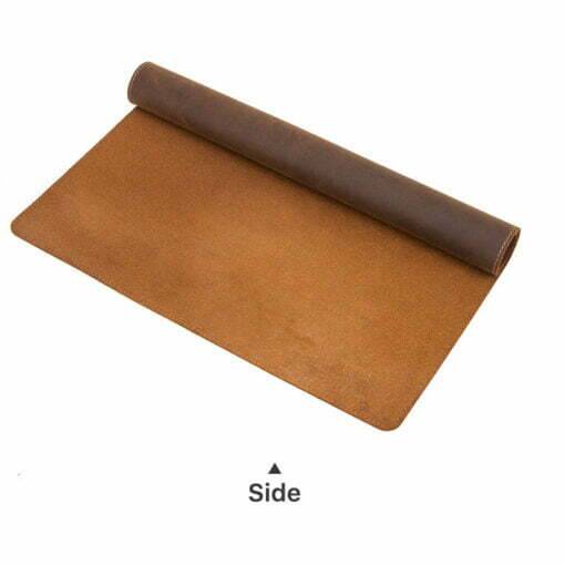 Natural Cowhide Leather Desk Pad Office Mat 31"