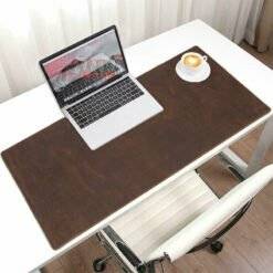 Natural Cowhide Leather Desk Pad Office Mat 31"
