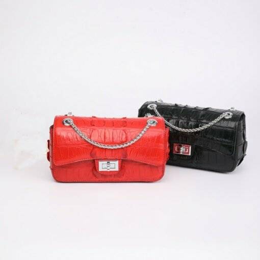 Genuine Crocodile Shoulder Bag Evening Crocodile Purse