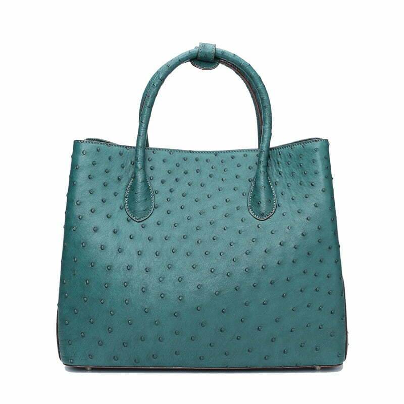 Ostrich Handbag for Women Genuine Ostrich Leather