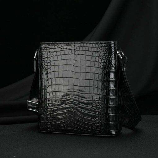 Genuine Crocodile Leather Men's Shoulder Bag