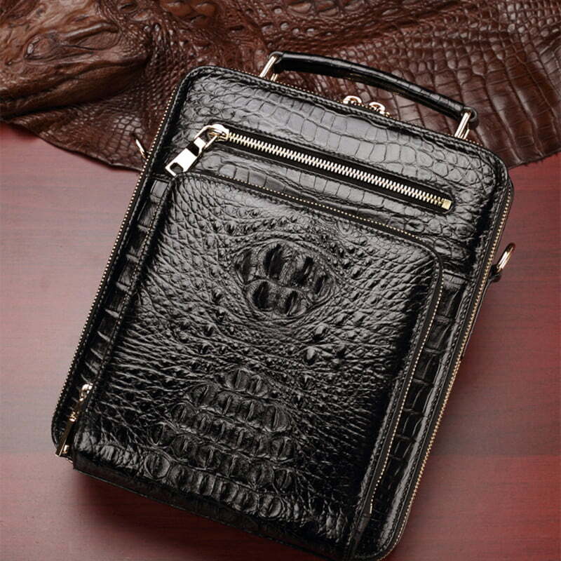 Black Alligator Bag