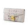 Crocodile Leather Women Wallet Fashion Purse White