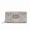 Genuine Crocodile Womens Zip Wallet Fashion Clutch Purse White