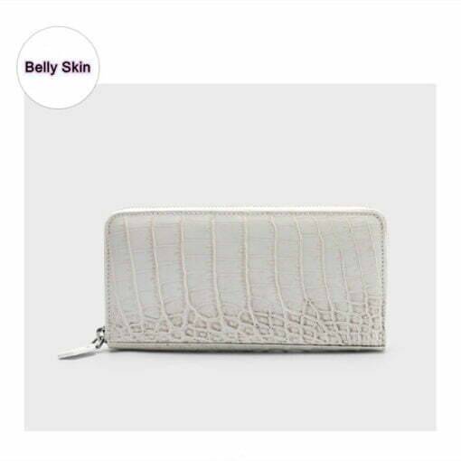 Crocodile Belly Skin Womens Wallet Alligator Purse