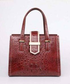 Women Real Crocodile Handle Bag Alligator Shoulder Bag