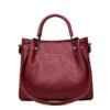 Leather Shoulder Strap Crossbody Shoulder Bag Wine Red