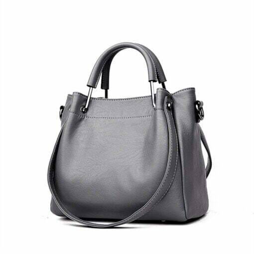 Leather Shoulder Strap Crossbody Shoulder Bag - Image 5