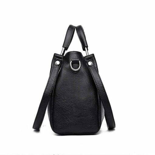 Leather Shoulder Strap Crossbody Shoulder Bag - Image 7