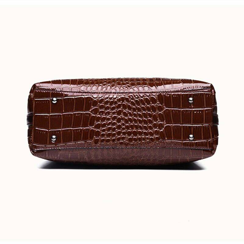 Louis Vuitton Brown Crocodile Leather Exotic Top Handle Shoulder