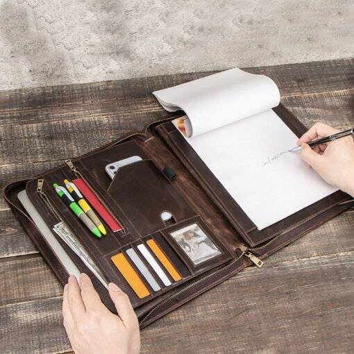 Genuine Leather Portfolio Case for iPad Pro 12.9" - Image 2