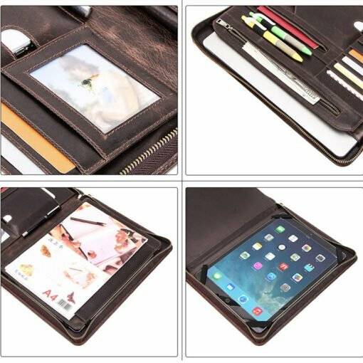 Genuine Leather Portfolio Case for iPad Pro 12.9" - Image 5