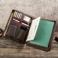 Distressed Leather iPad Pro 10.5" Portfolio Zipper Case