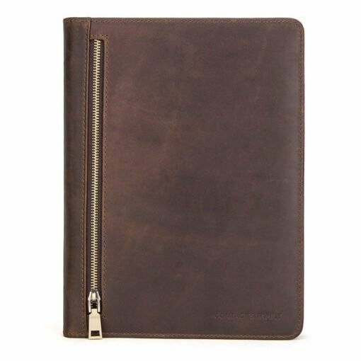 Distressed Leather iPad Pro 10.5" Portfolio Zipper Case - Image 4