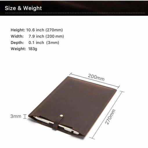 Vintage iPad Pro 10.5 inch Genuine Leather Case Sleeve - Image 7