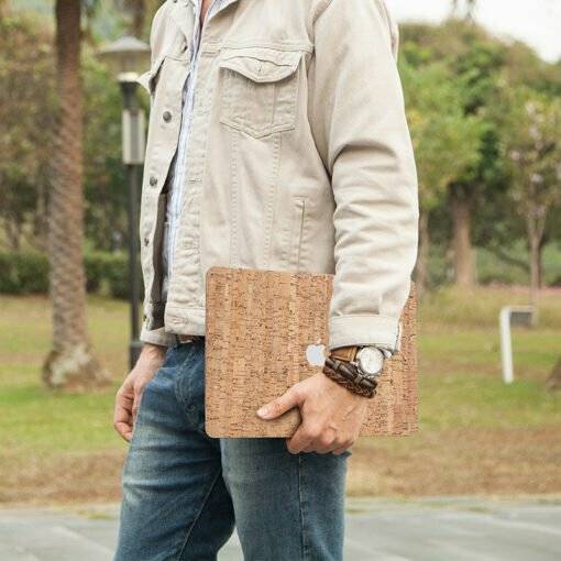 Wood Texture Pattern Laptop PU Leather Case for MacBook Pro 13.3 inch - Image 8