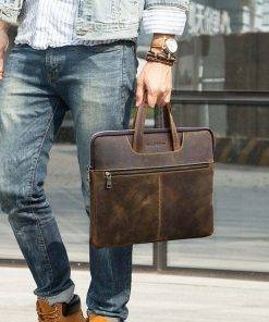 Vintage Genuine Leather Bag for Macbook Pro 16 inch