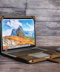 Leather Laptop Sleeve Case Bag For Macbook Pro 13.3 inch