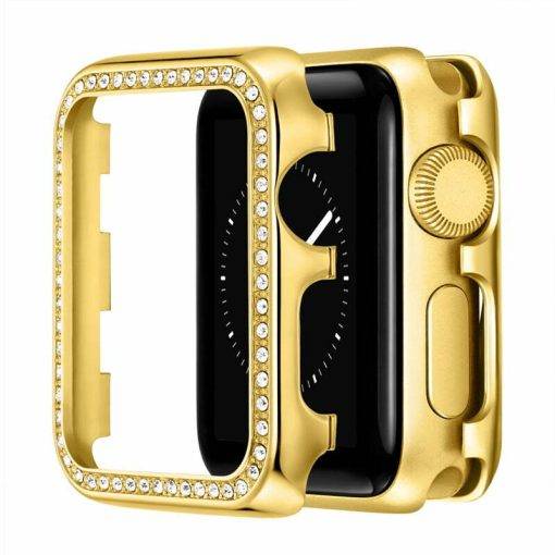 Apple Watch iWatch Case 2 3 4 5 6 SE 38/40/42/44 mm Alloy Zircon Cover - Image 2