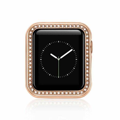 Apple Watch iWatch Case 2 3 4 5 6 SE 38/40/42/44 mm Alloy Zircon Cover - Image 4