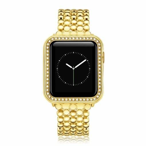 Apple Watch iWatch Case 2 3 4 5 6 SE 38/40/42/44 mm Alloy Zircon Cover - Image 7