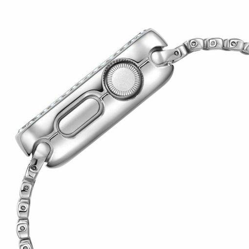 Apple Watch iWatch Case 2 3 4 5 6 SE 38/40/42/44 mm Alloy Zircon Cover - Image 11