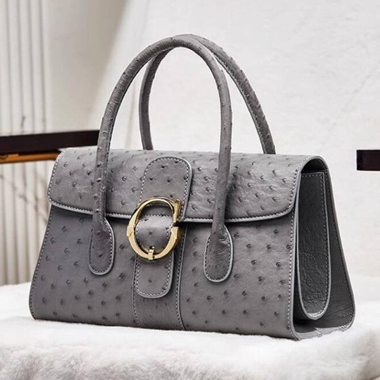 Luxe Authentic Koret Ostrich Skin Purse Handbag Bag Pocketbook Fashion  Accessory