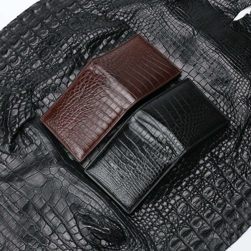 Brown and Black Crocodile Wallets