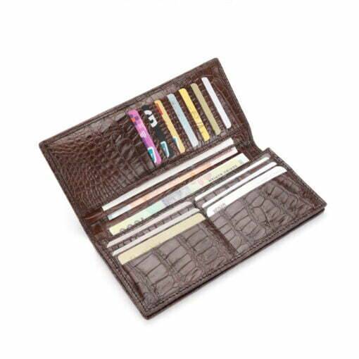 Real Alligator Purse Long Billfold - Image 5