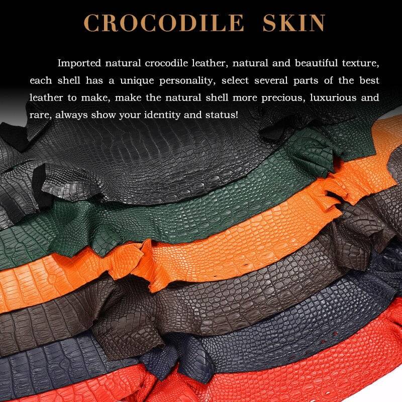 Features of high-quality crocodile leather makes it an expensive item