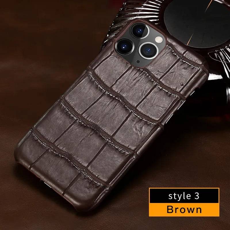 Cardholder Case for iPhone 13 Pro Max in Genuine Alligator