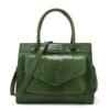 Snakeskin Texture PU Leather Satchel Shoulder Bag Green