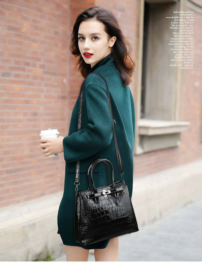 PU Leather Vintage Style Crossbody Tote Shoulder Bag