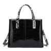 Women's Bags PU Leather Satchel Top Handle Bag Leather Handbags Black
