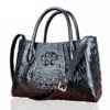 Real Crocodile Skin Leather Women Handbag Alligator Shoulder Bag Black