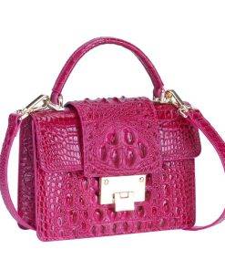 Genuine Crocodile Skin Leather Women's Handbag Alligator Satchel Bag