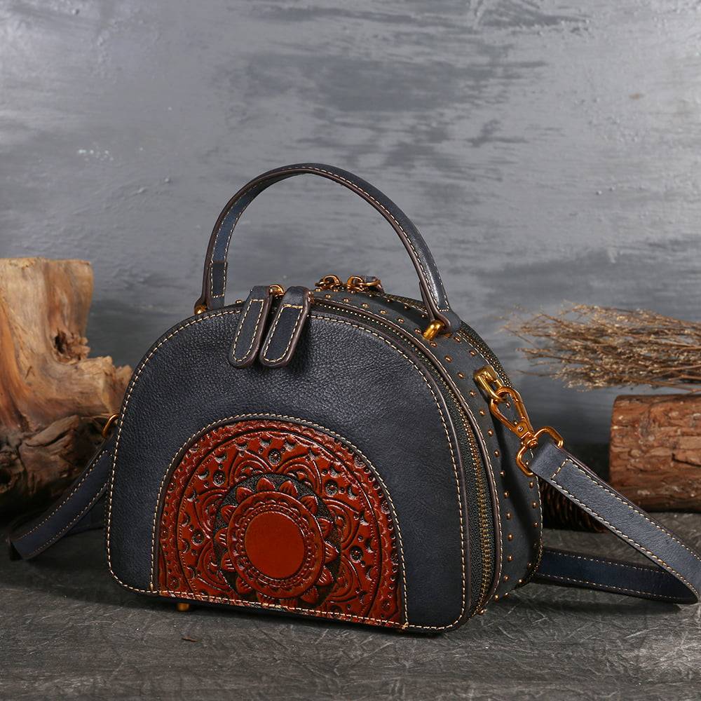 Retro Handmade Handbag Genuine Leather