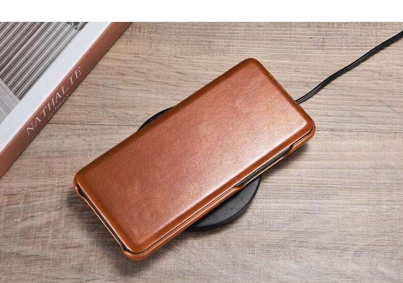 ICARER Genuine Leather Case for Samsung Galaxy S20 Ultra S10 Plus Note 9