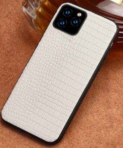 Genuine Leather Premium iPhone 12 Pro Max Case White