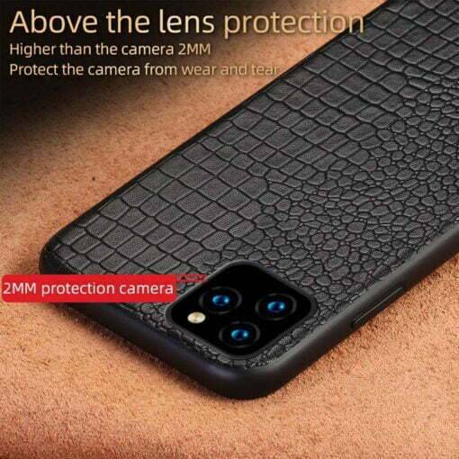 Genuine Leather Premium iPhone 13 Pro Max Case White - Image 5