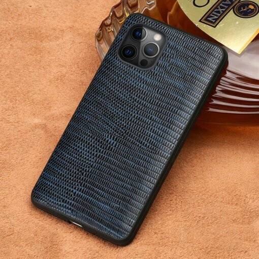 Lizard Skin Pattern Leather Case for iPhone 12 Pro Max