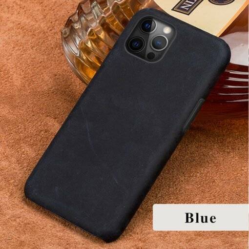 Crazy Horse Cowhide Leather iPhone 15 Pro Max Case - Image 5