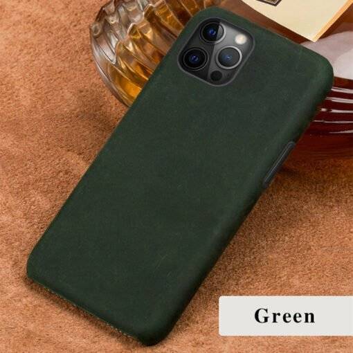 Crazy Horse Cowhide Leather iPhone 15 Pro Max Case - Image 6