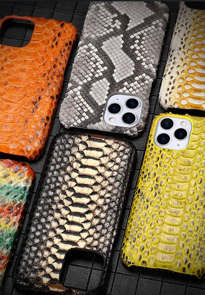 Snakeskin iPhone Case Genuine Python Leather Cover - Everweek