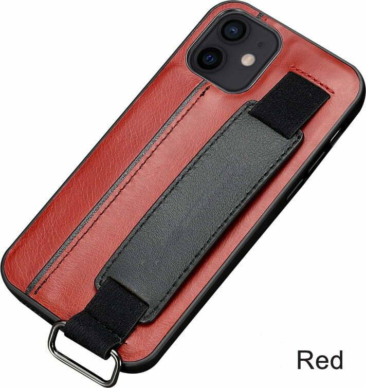 Designer Luxury iPhone 12 Pro Max Case with Finger Loop Strap for