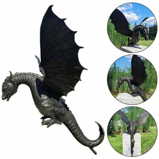Water Fountain Dragon Statue Sculpture Animal Figurine Yard Garden Outdoor Decor - Image 7