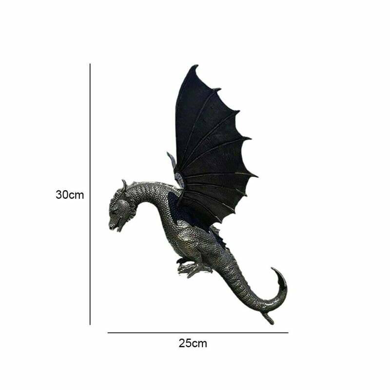 Garden Dragon Statue Fountain Dragon Ornament Resin Water Feature Sculpture  For Home Garden Decoration