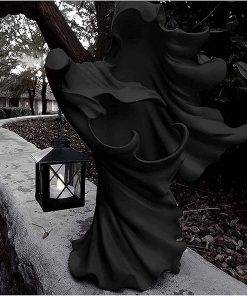 Halloween Witch Ghost Sculpture Resin Lantern
