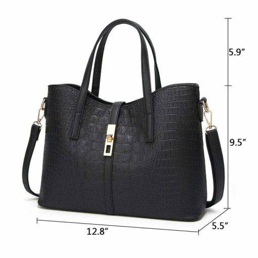 Women Handbag Leather Tote Shoulder Bag Purse Crossbody Satchel Purse - Image 5