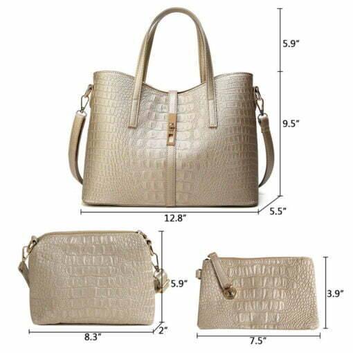 Women Handbag Leather Tote Shoulder Bag Purse Crossbody Satchel Purse - Image 8